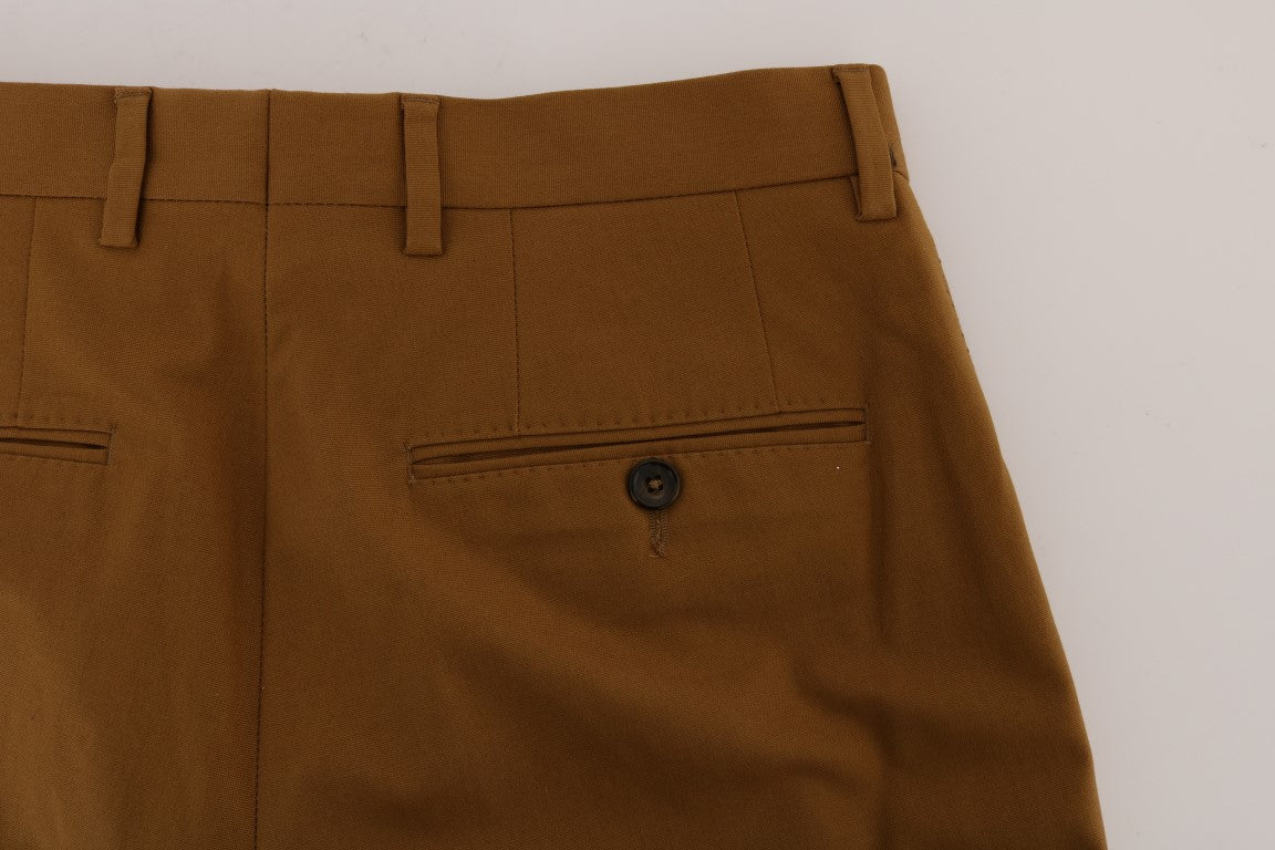 Dolce & Gabbana Elegant Brown Formal Trousers for Men - The Home of Luxury