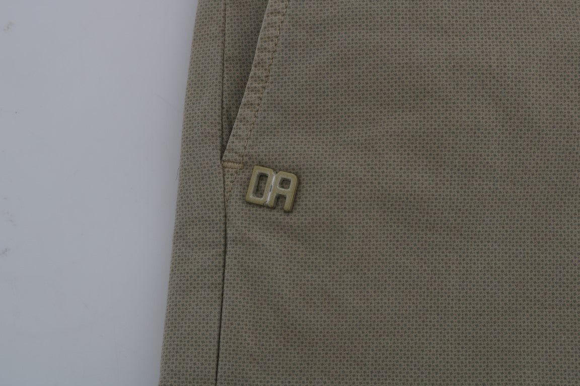 Daniele Alessandrini Beige Slim Fit Chinos for Sophisticated Style - The Home of Luxury