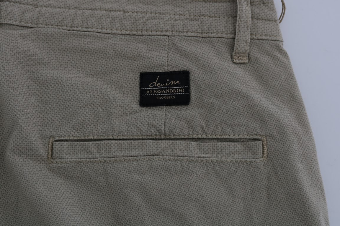 Daniele Alessandrini Beige Slim Fit Chinos for Sophisticated Style - The Home of Luxury