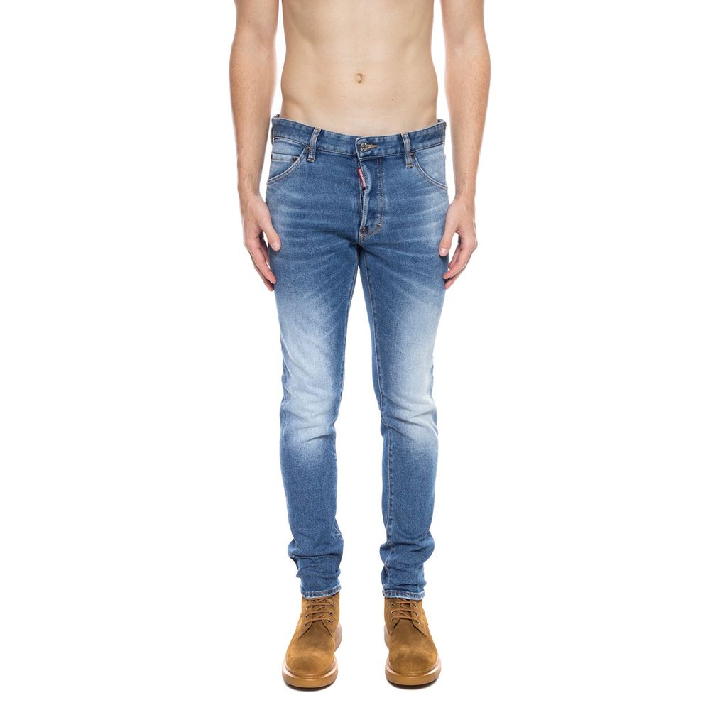 Dsquared² Blue Cotton Men's Distressed Jean - The Home of Luxury