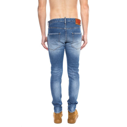 Dsquared² Blue Cotton Men's Distressed Jean - The Home of Luxury