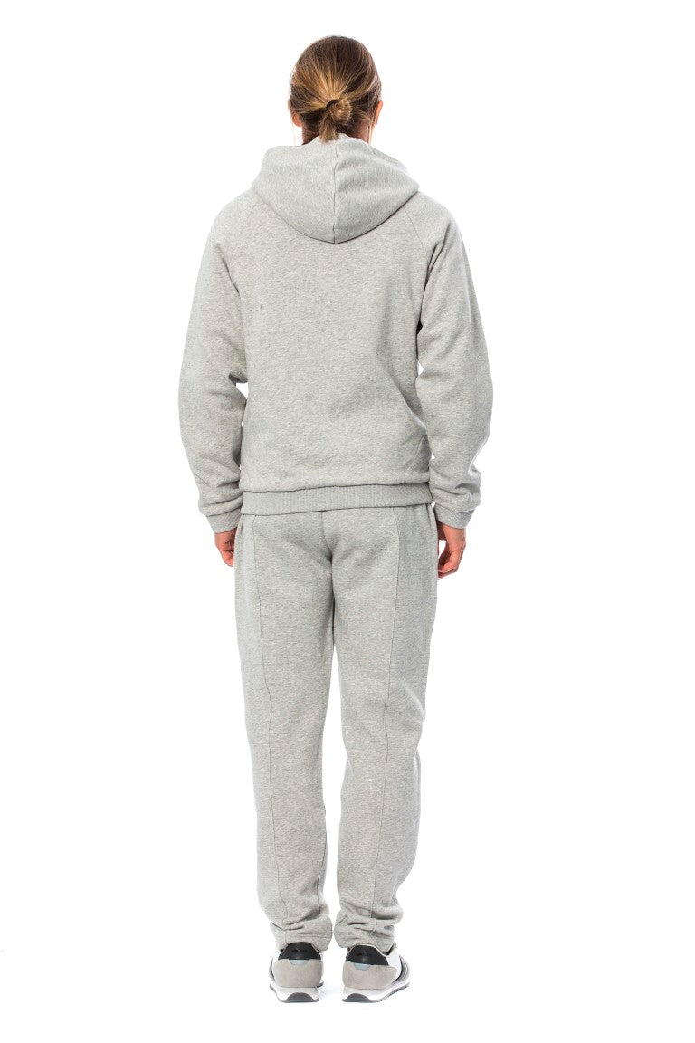 Billionaire Italian Couture Elegant Gray Hooded Cotton Sweatsuit - The Home of Luxury