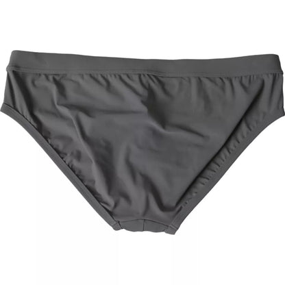 Dolce & Gabbana Dark Gray DG Logo Beachwear Brief Swimwear Men