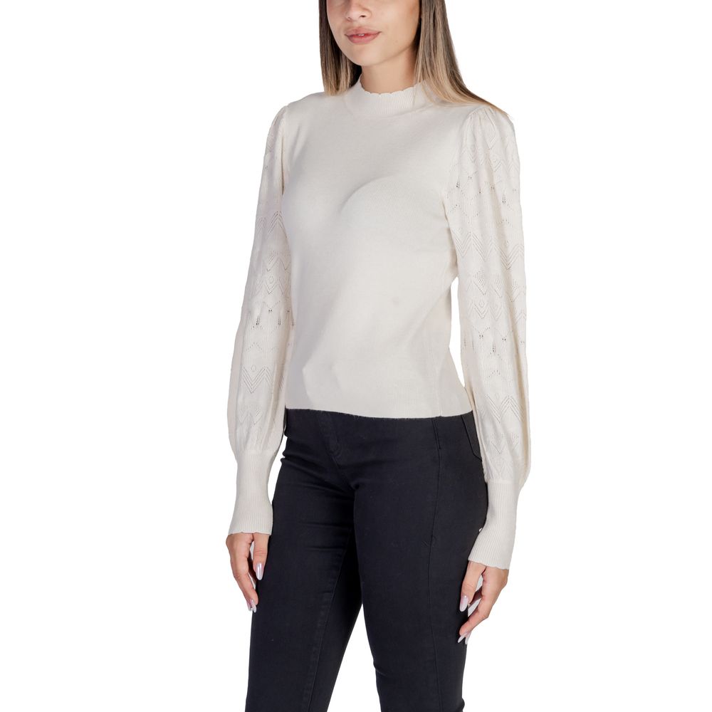 Vero Moda Cream Viscose Tops & T-Shirt