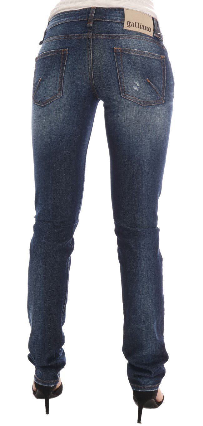 John Galliano Stylish Skinny Low Rise Denim Jeans - The Home of Luxury