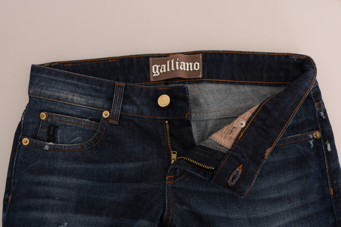 John Galliano Stylish Skinny Low Rise Denim Jeans - The Home of Luxury