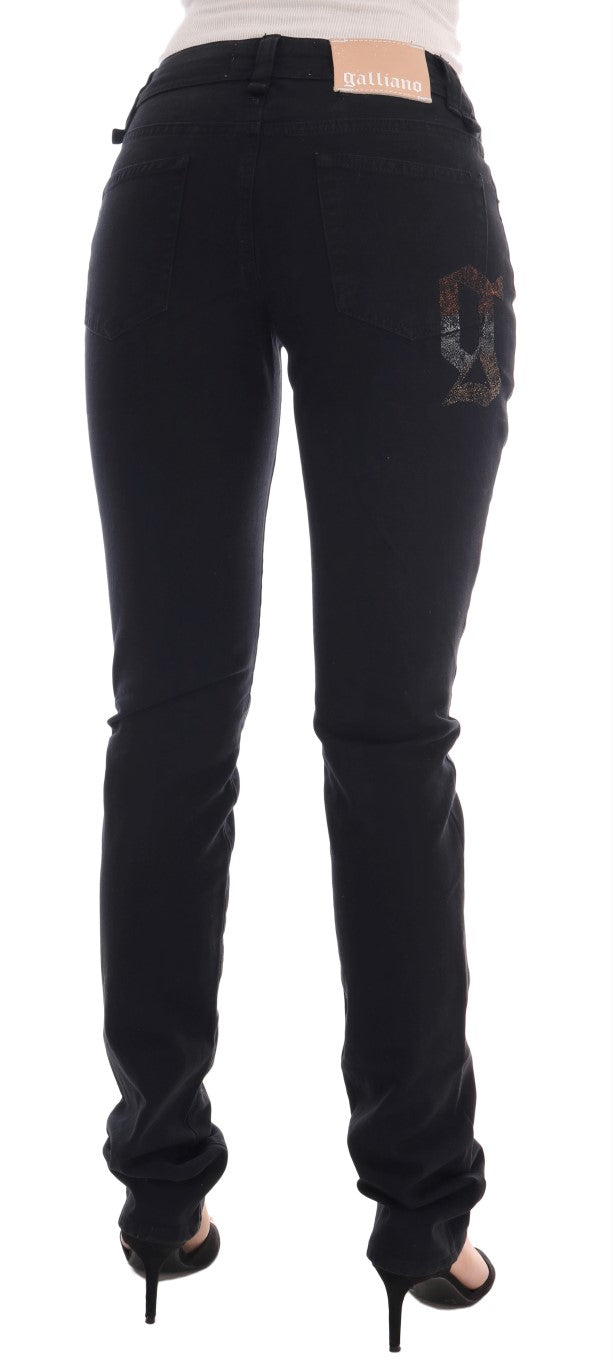 John Galliano Chic Black Regular Fit Denim Jeans - The Home of Luxury