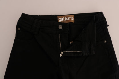 John Galliano Chic Black Regular Fit Denim Jeans - The Home of Luxury