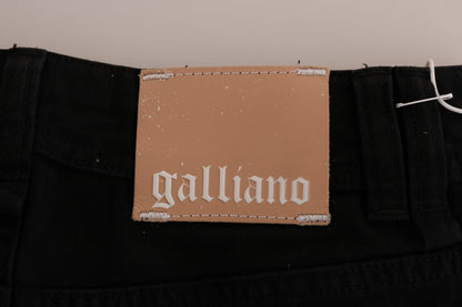 John Galliano Chic Black Regular Fit Denim Jeans - The Home of Luxury