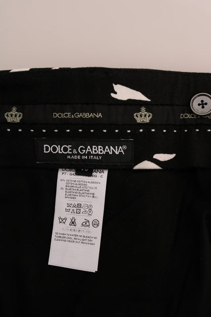 Dolce & Gabbana Elegant Tree Print Ankle Trousers - The Home of Luxury