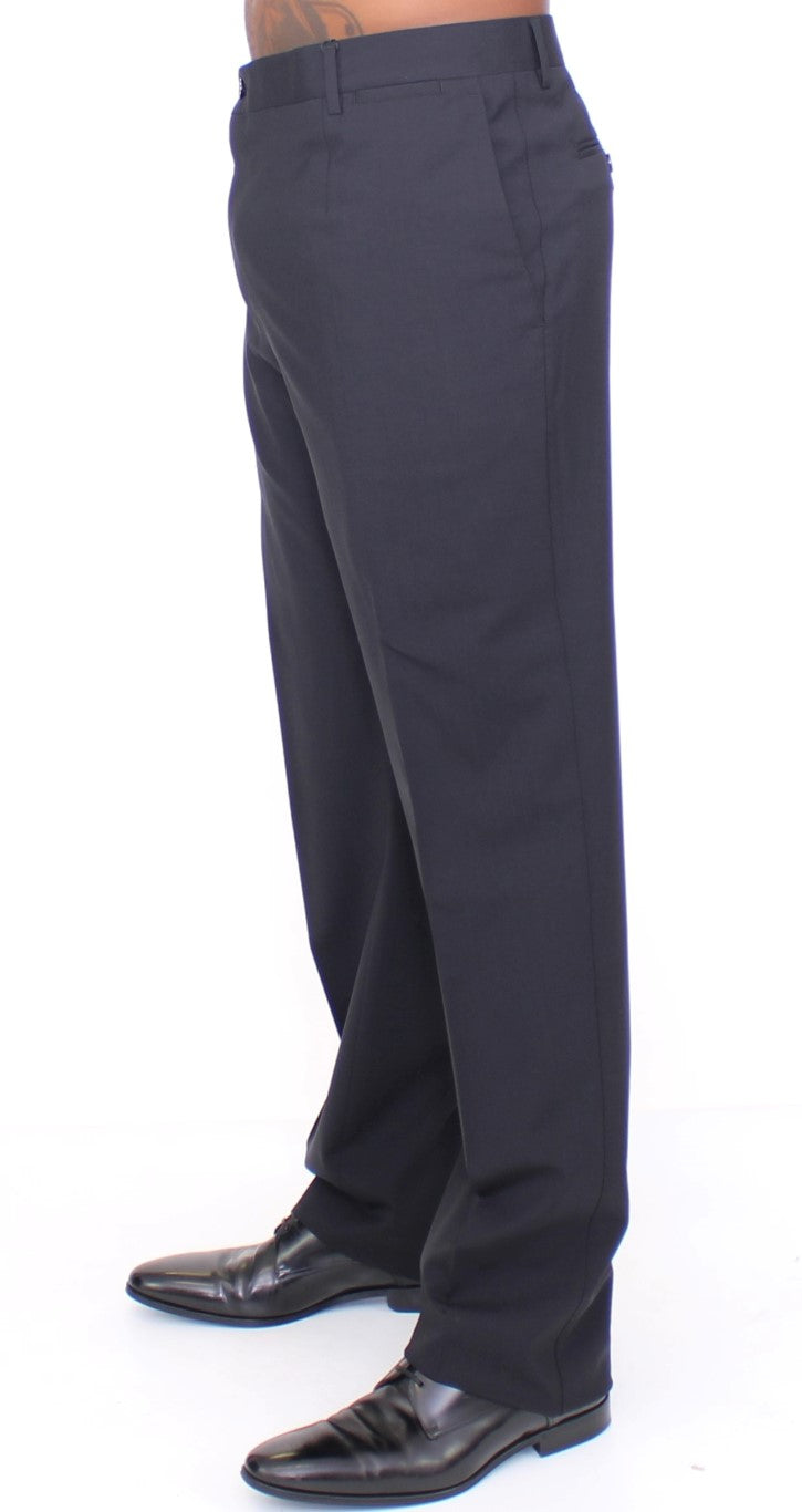 Dolce & Gabbana Elegant Pleated Black Wool Trousers - The Home of Luxury