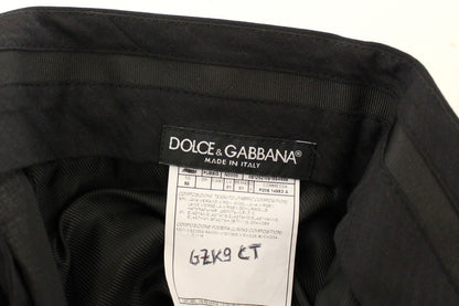 Dolce & Gabbana Elegant Pleated Black Wool Trousers - The Home of Luxury