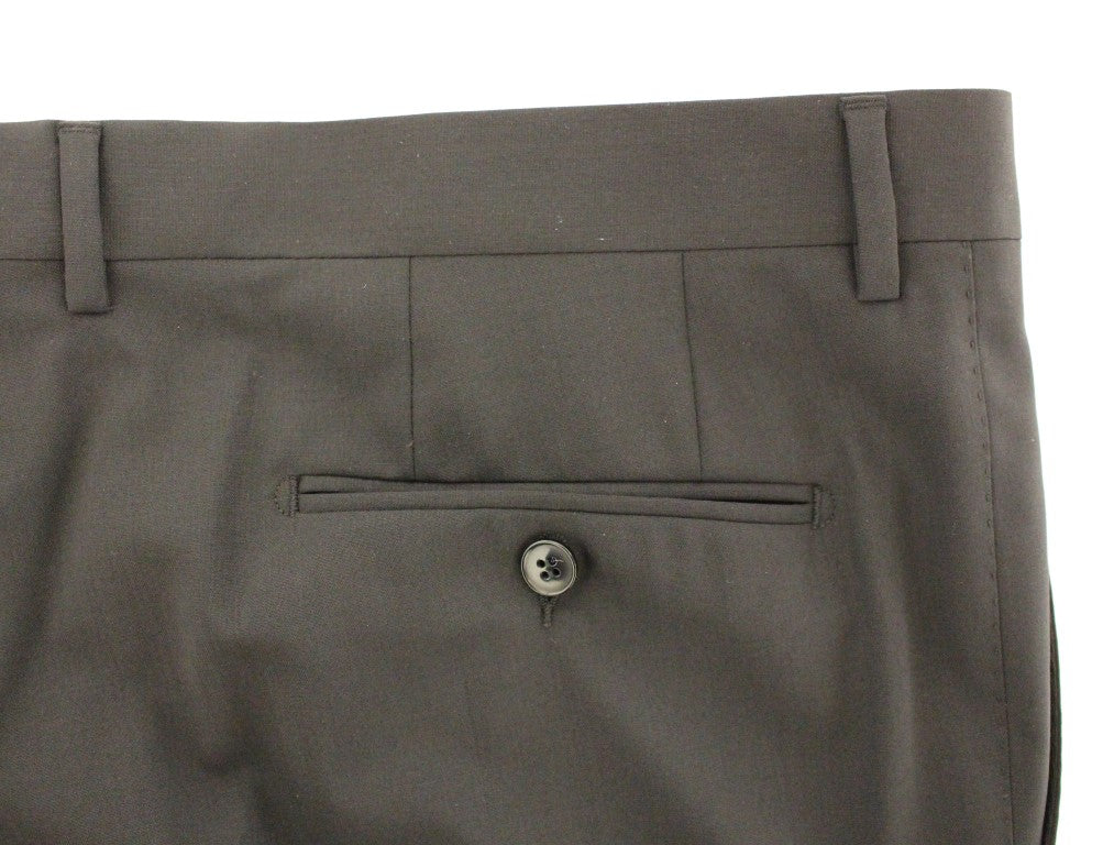 Dolce & Gabbana Elegant Pleated Black Wool Trousers - The Home of Luxury