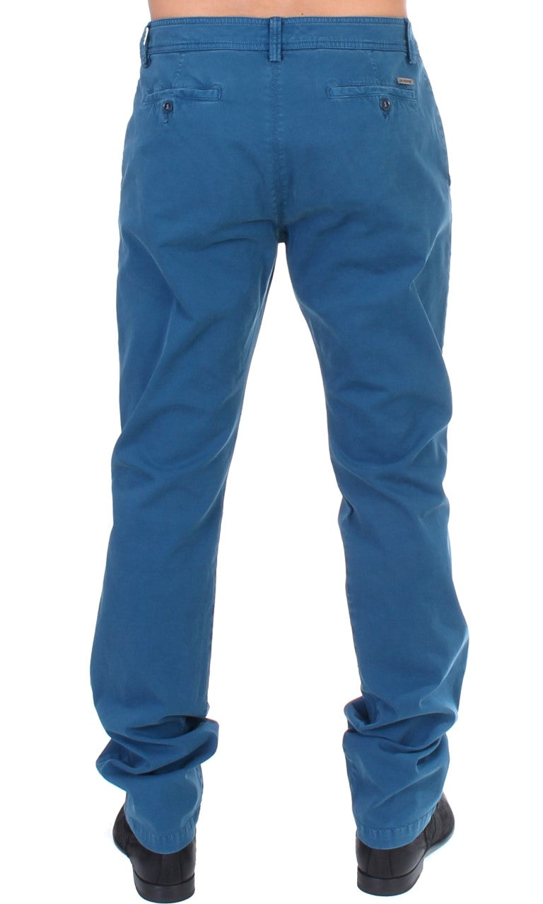 GF Ferre Elegant Straight Fit Cotton Chinos - The Home of Luxury