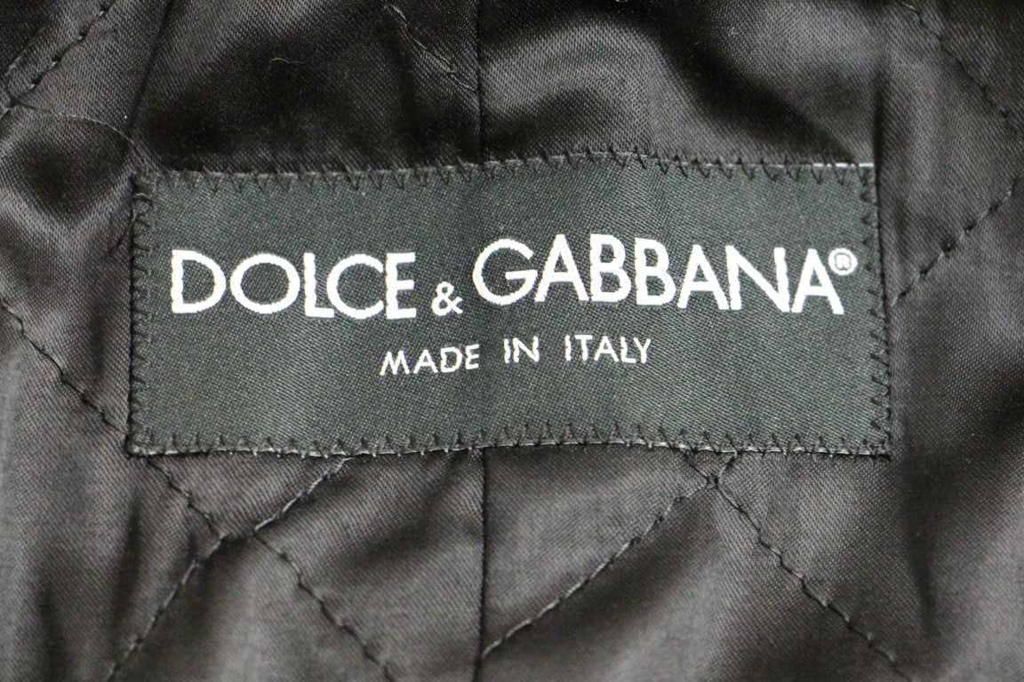 Dolce & Gabbana Sicilia Checkered Wool Blend Coat - The Home of Luxury