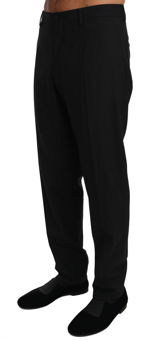 Dolce & Gabbana Elegant Formal Wool Blend Trousers - The Home of Luxury