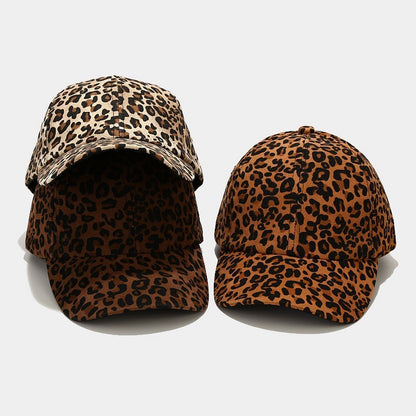 European And American Literary Vintage Leopard Print Baseball Cap - MA