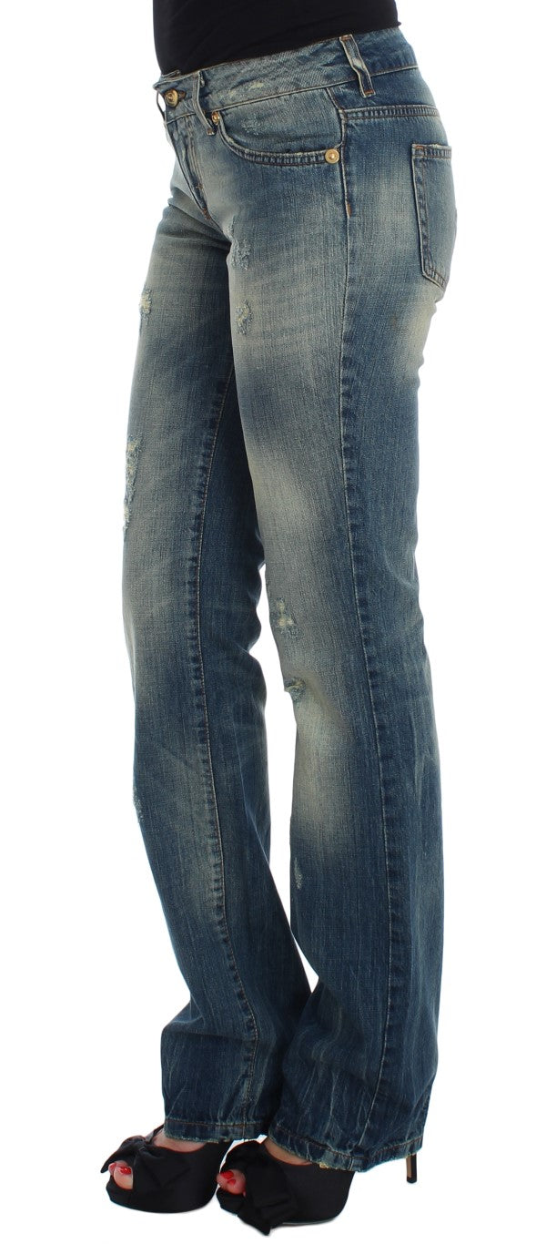 Cavalli Sleek Flair Leg Low Waist Denim - The Home of Luxury