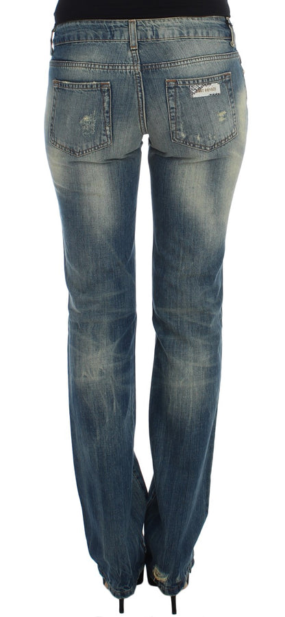 Cavalli Sleek Flair Leg Low Waist Denim - The Home of Luxury