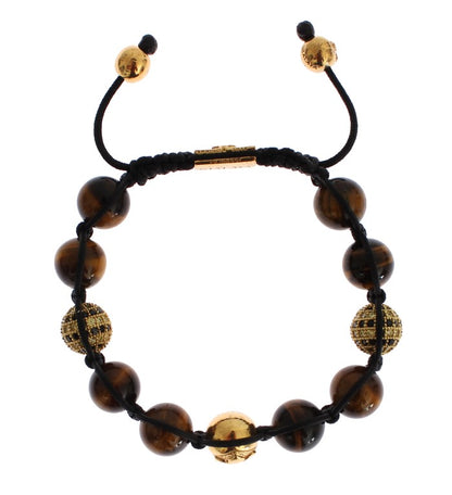 Nialaya Chic Multicolor CZ & Tigers Eye Bracelet - The Home of Luxury