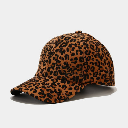 European And American Literary Vintage Leopard Print Baseball Cap - MA