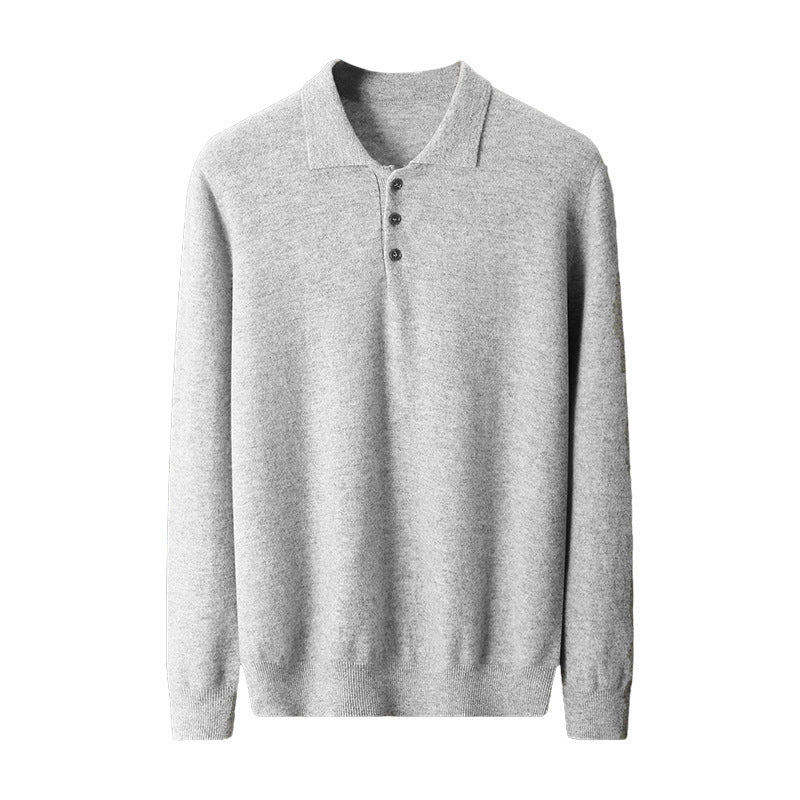 Polo Shirt Men's Casual Wool Sweater - MA