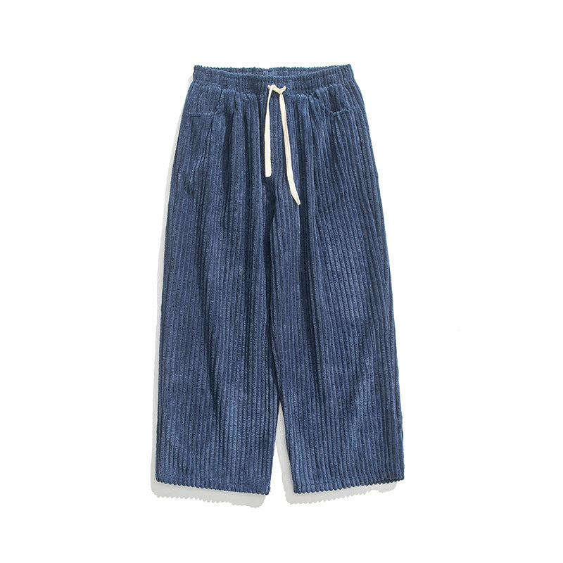 Retro Casual Straight Corduroy Pants - MA